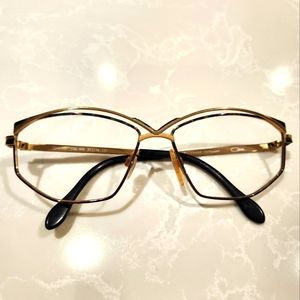 Vintage Unisex CAZAL Made Germany Oversized Gold Glasses Frame Mod 257 57-15-135